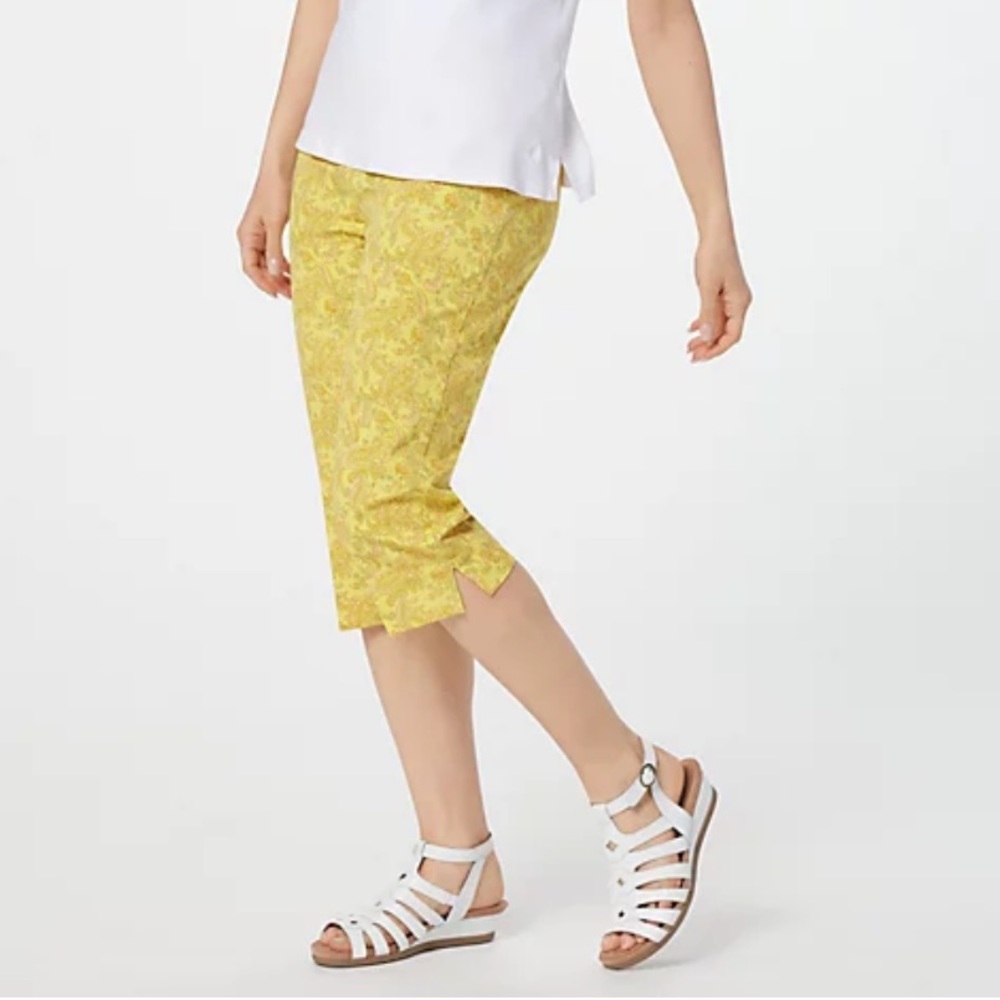 Isaac Mizrahi Live!_Regular 24/7 Stretch Printed Pedal Pushers, Plus Petite 26